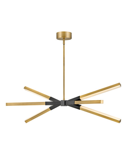 Rae LED Linear Pendant in Lacquered Brass (138|FR30618LCB)