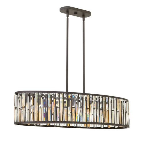 Gemma LED Linear Chandelier in Vintage Bronze (138|FR33738VBZ)