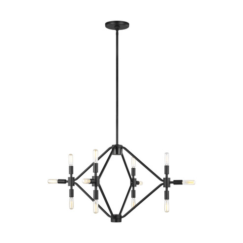 Wyn 12 Light Chandelier in Midnight Black (454|5106712-112)