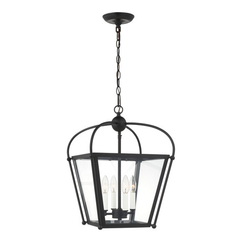 Charleston Four Light Foyer in Midnight Black (454|5191004-112)