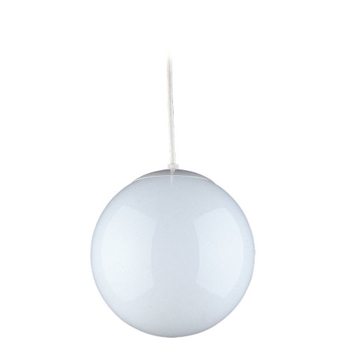 Leo - Hanging Globe One Light Pendant in White (454|6018-15)