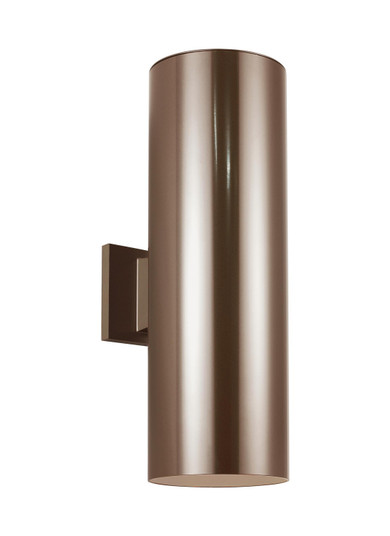 Outdoor Cylinders Two Light Outdoor Wall Lantern in Bronze (454|8313902-10)