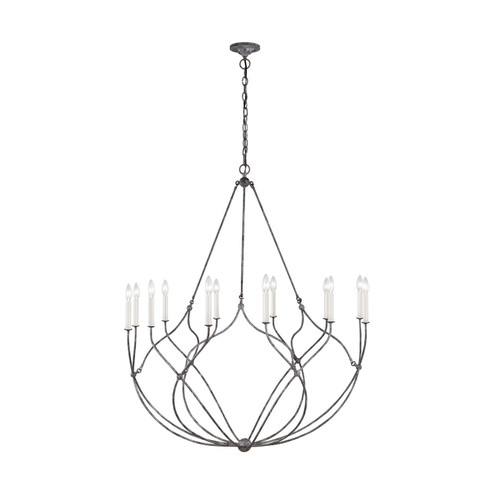 Richmond 12 Light Chandelier in Weathered Galvanized (454|CC11312WGV)