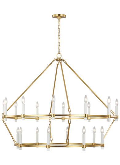 Marston 20 Light Chandelier in Burnished Brass (454|CC14420BBS)