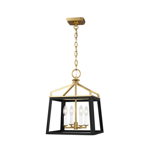 Carlow Four Light Lantern in Midnight Black (454|CC1564MBKBBS)