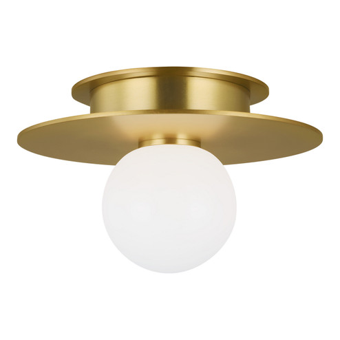 Nodes One Light Flush Mount in Burnished Brass (454|KF1001BBS)