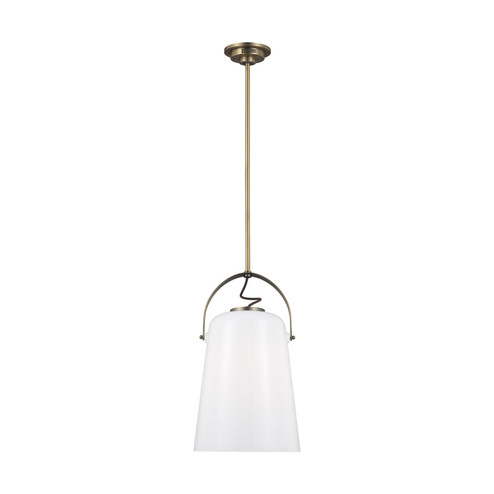 Hazel One Light Pendant in Time Worn Brass (454|LP1001TWB)