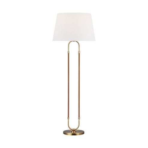 Katie One Light Floor Lamp in Time Worn Brass (454|LT1031TWB1)