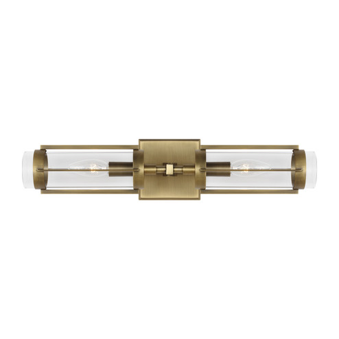 Flynn Two Light Wall Sconce in Time Worn Brass (454|LV1002TWB)