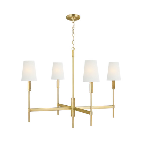 Beckham Classic Four Light Chandelier in Burnished Brass (454|TC1044BBS)