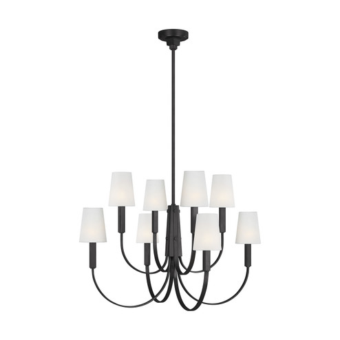 Logan Eight Light Chandelier in Aged Iron (454|TC1088AI)