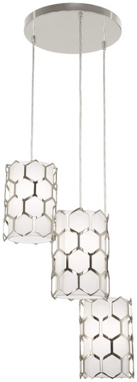 Missing Link Three Light Pendant in Polished Nickel (42|P1893-613)