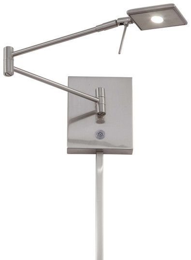 George'S Reading Room LED Swing Arm Wall Lamp in Brushed Nickel (42|P4328-084)