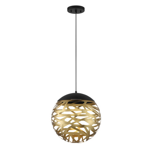 Golden Eclipse LED Pendant in Coal And Honey Gold (42|P934-688-L)