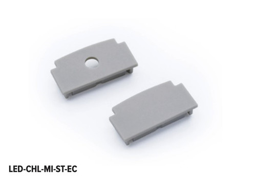 Channel End Caps in Aluminum (509|LED-CHL-MI-ST-EC)