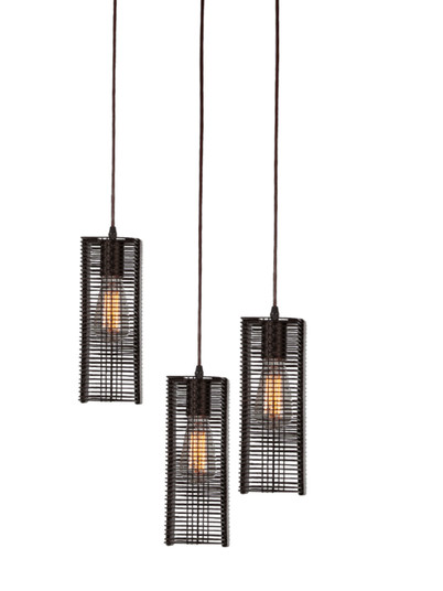 Downtown Mesh Four Light Pendant in Beige Silver (404|CHB0020-03-BS-0-C01-E2)