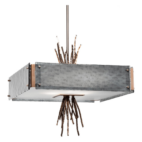 Ironwood Four Light Chandelier in Flat Bronze (404|CHB0032-0D-FB-FG-001-E2)