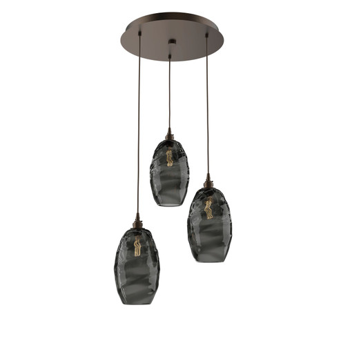 Ellisse Pendant in Flat Bronze (404|CHB0035-03-FB-OS-C01-E2)