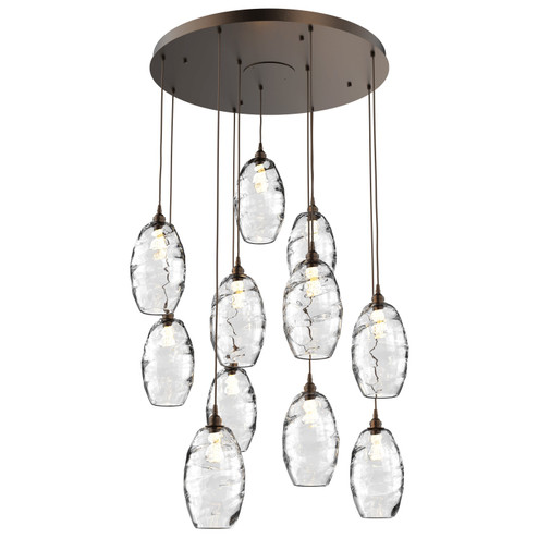 Ellisse Pendant in Flat Bronze (404|CHB0035-11-FB-OC-C01-E2)