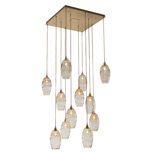 Elisse 12 Light Pendant in Flat Bronze (404|CHB0035-12-FB-OA-C01-E2)