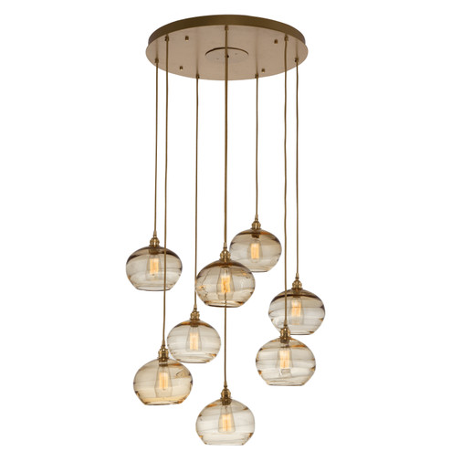 Coppa Eight Light Pendant in Flat Bronze (404|CHB0036-08-FB-OB-C01-E2)