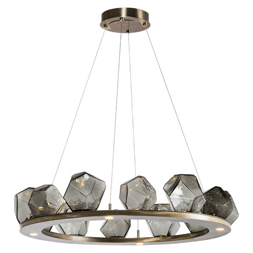 Gem LED Chandelier in Flat Bronze (404|CHB0039-0C-FB-B-CA1-L3)