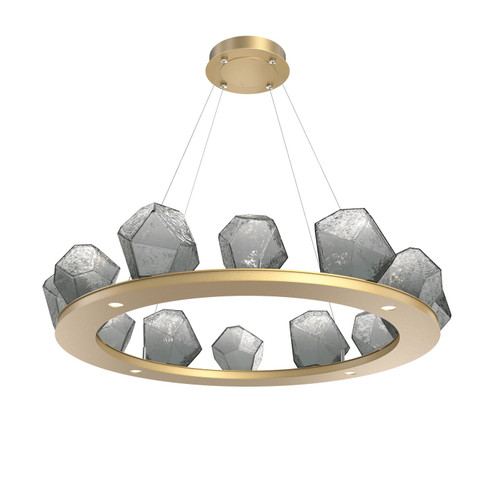 Gem LED Chandelier in Gilded Brass (404|CHB0039-0C-GB-S-CA1-L3)