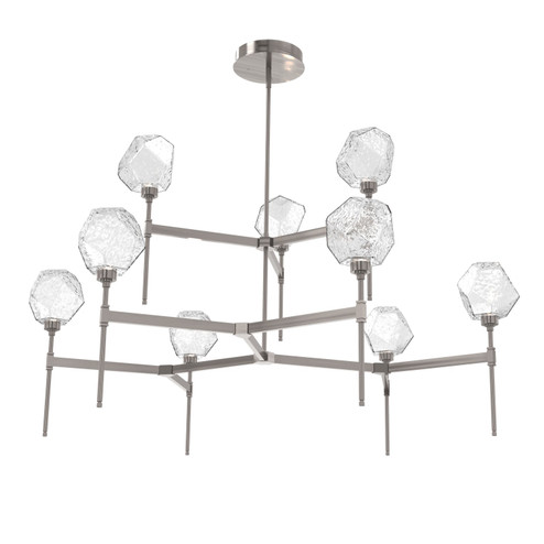 Gem LED Chandelier in Gunmetal (404|CHB0039-55-GM-C-001-L3)