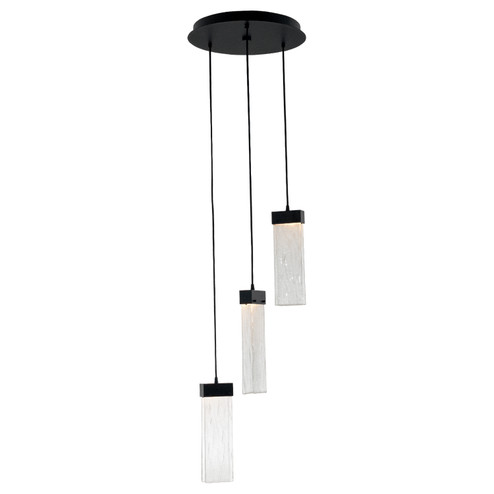 Parallel LED Pendant in Flat Bronze (404|CHB0042-03-FB-CG-C01-L3)