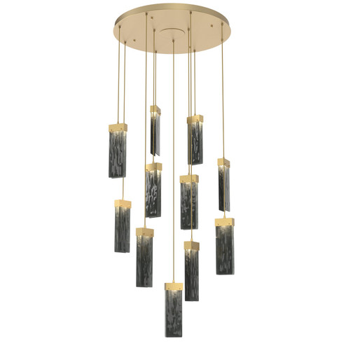 Parallel LED Pendant in Gilded Brass (404|CHB0042-11-GB-SG-C01-L3)