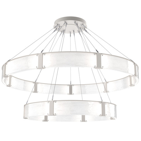 Parallel LED Chandelier in Beige Silver (404|CHB0042-2D-BS-CG-CA1-L1)
