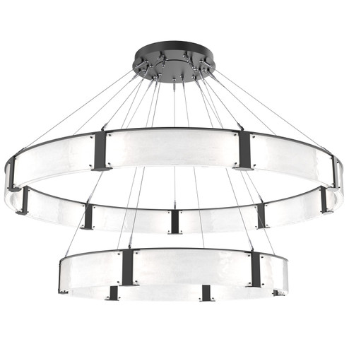 Parallel LED Chandelier in Matte Black (404|CHB0042-2D-MB-CG-CA1-L3)