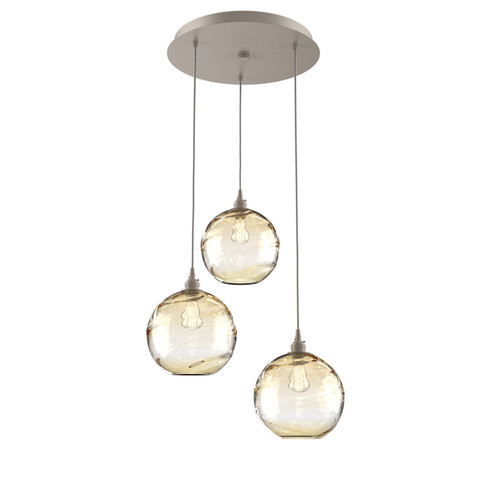 Terra Pendant in Beige Silver (404|CHB0047-03-BS-OA-C01-E2)