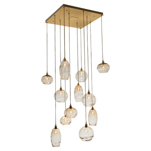 Misto 12 Light Pendant in Flat Bronze (404|CHB0048-12-FB-OS-C01-E2)