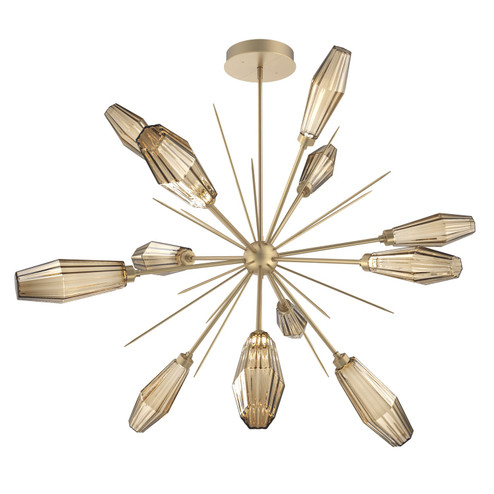 Aalto LED Starburst in Gilded Brass (404|CHB0049-0B-GB-RB-001-L1)