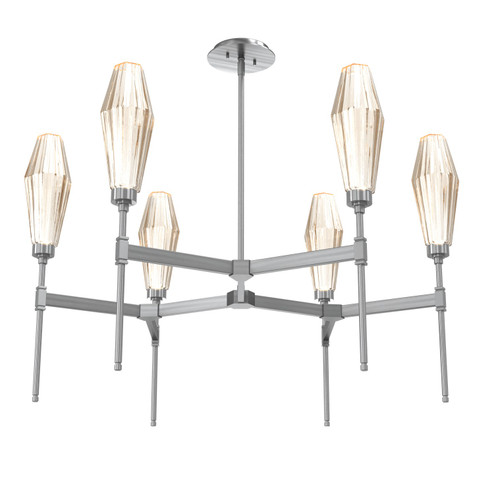 Aalto LED Chandelier in Gunmetal (404|CHB0049-37-GM-RA-001-L3)