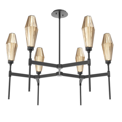 Aalto LED Chandelier in Matte Black (404|CHB0049-37-MB-RB-001-L3)