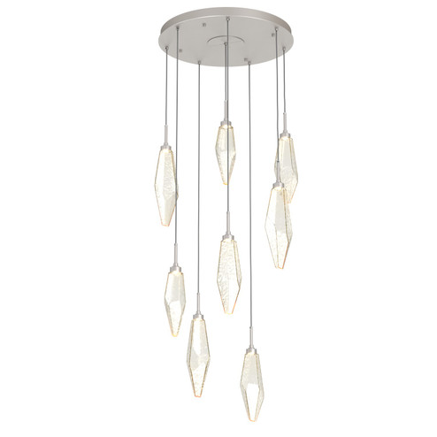 Rock Crystal LED Pendant in Beige Silver (404|CHB0050-08-BS-CA-C01-L1)