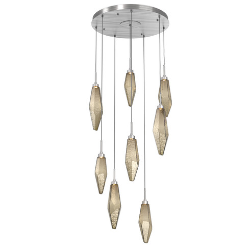 Rock Crystal LED Pendant in Satin Nickel (404|CHB0050-08-SN-CB-C01-L1)