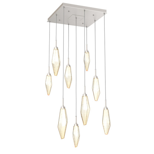 Rock Crystal LED Pendant in Beige Silver (404|CHB0050-09-BS-CA-C01-L1)