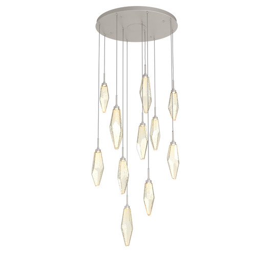 Rock Crystal LED Pendant in Beige Silver (404|CHB0050-11-BS-CA-C01-L1)
