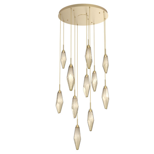 Rock Crystal LED Pendant in Gilded Brass (404|CHB0050-11-GB-CB-C01-L3)