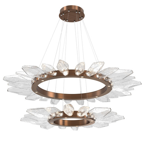 Rock Crystal LED Chandelier in Oil Rubbed Bronze (404|CHB0050-2T-RB-CC-CA1-L3)