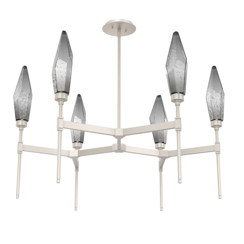 Rock Crystal LED Chandelier in Beige Silver (404|CHB0050-37-BS-CS-001-L3)