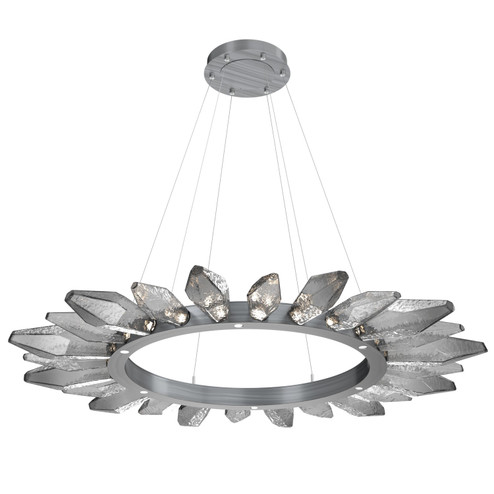 Rock Crystal LED Chandelier in Gunmetal (404|CHB0050-56-GM-CS-CA1-L1)