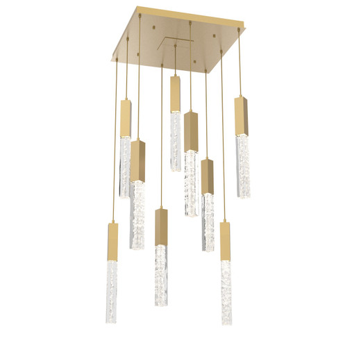 Axis LED Pendant in Gilded Brass (404|CHB0060-09-GB-GC-C01-L3)