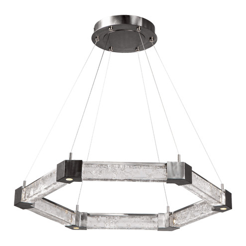 Axis LED Chandelier in Heritage Brass (404|CHB0060-35-HB-GC-CA1-L3)