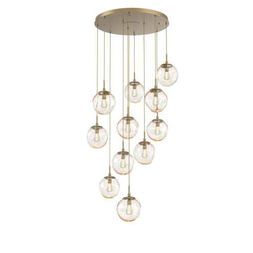 Aster 11 Light Pendant in Gilded Brass (404|CHB0062-11-GB-A-C01-E2)