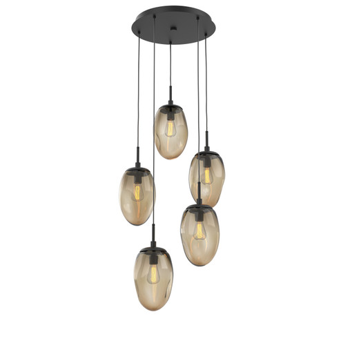 Meteo Five Light Pendant in Matte Black (404|CHB0063-05-MB-B-C01-E2)