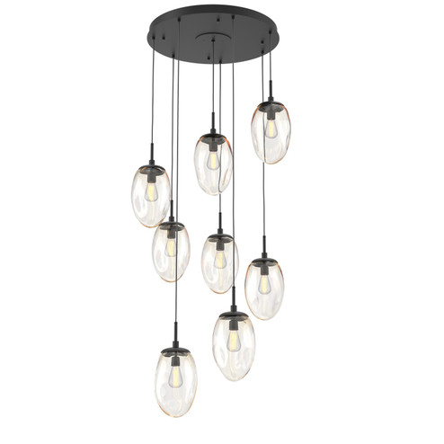 Meteo Eight Light Pendant in Matte Black (404|CHB0063-08-MB-A-C01-E2)